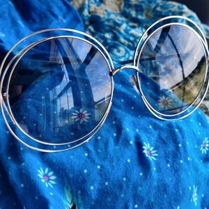 Chloe Blue Grey Round Sunglasses 770